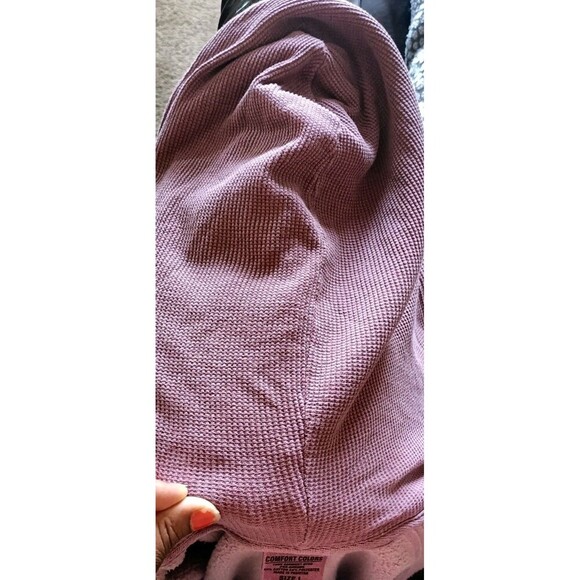 Saint Thomas University Hoodie Mens Sz Large Mauve Comfort Colors Virgin Islands - Picture 9 of 10